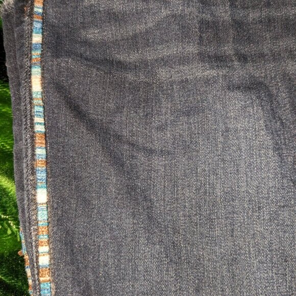 Democracy Blue Jeans with Side Stripe - Picture 2 of 4